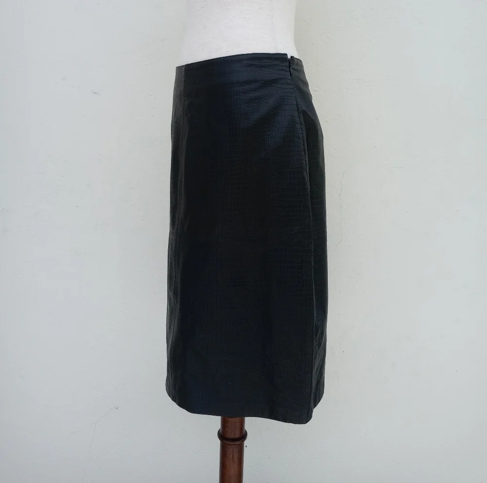 Style & Co. Collection‎ Genuine Leather Skirt